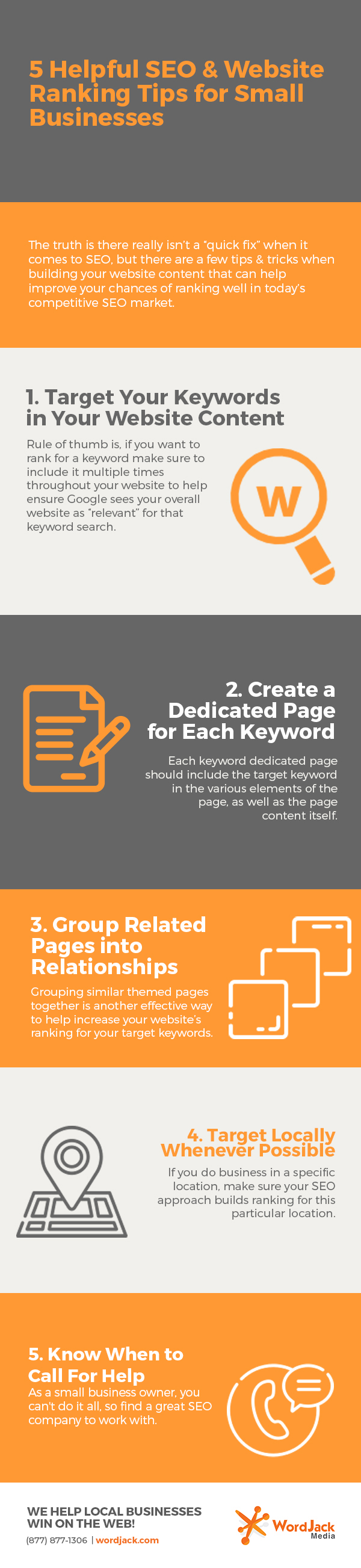 [Quick Tips] 5 Tips for SEO &amp; Website Ranking Success! [infographic]