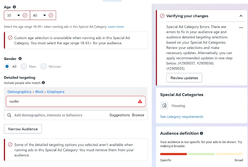 A Quick Look at Facebook’s Special Ad Categories